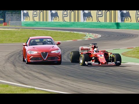 Ferrari F1 2017 vs Alfa Romeo Giulia Quadrifoglio