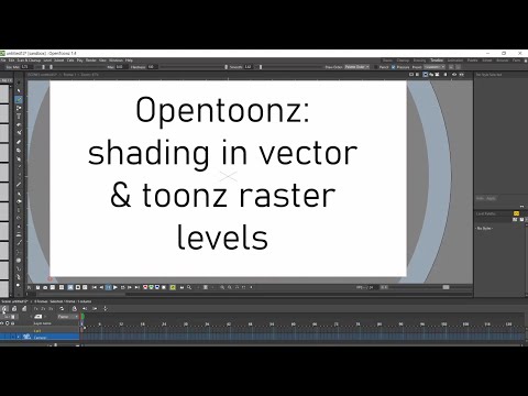 Opentoonz shading - how to shade in vector and toonz raster levels (a slightly quicker method)