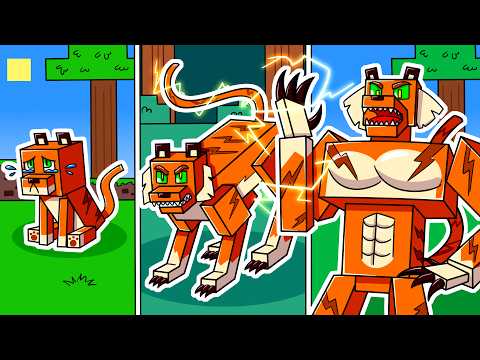 I Survived 100 DAYS as an ELECTRIC TIGER in HARDCORE Minecraft!
