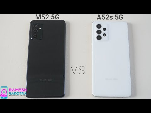 Samsung Galaxy M52 5G vs A52S 5G Speed test and Camera Comparison
