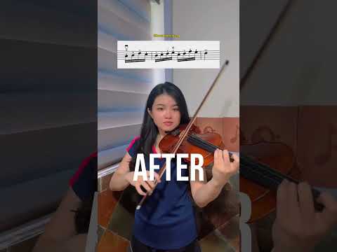 Before VS After! How to achieve clean violin notes? Here’s how. #violin #violintutorial