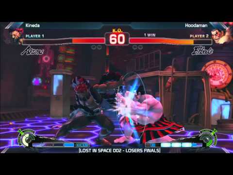 SSF4: Kineda vs Hoodaman - Losers Finals - LOST IN SPACE 002