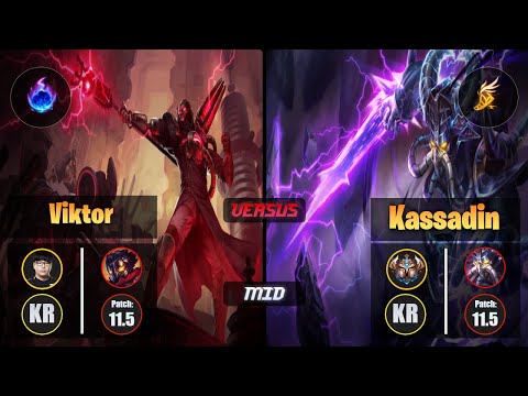 Lava VIKTOR (Mid) [Arcane Comet] VS KASSADIN - Challenger KR Patch 11.5
