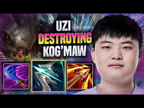 UZI DESTROYING WITH KOG'MAW! - BLG Uzi Plays Kog'maw ADC vs Jhin! | Season 2022