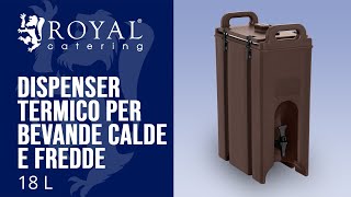 Dispenser termico Royal Catering RC-BDC180 | Presentazione del prodotto