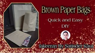 DIY Brown paper bag