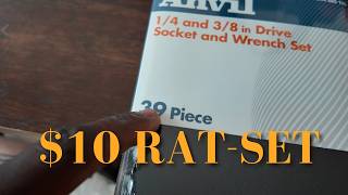 Ratchet Set Tool Kit Under $10! 39-Piece Review! 