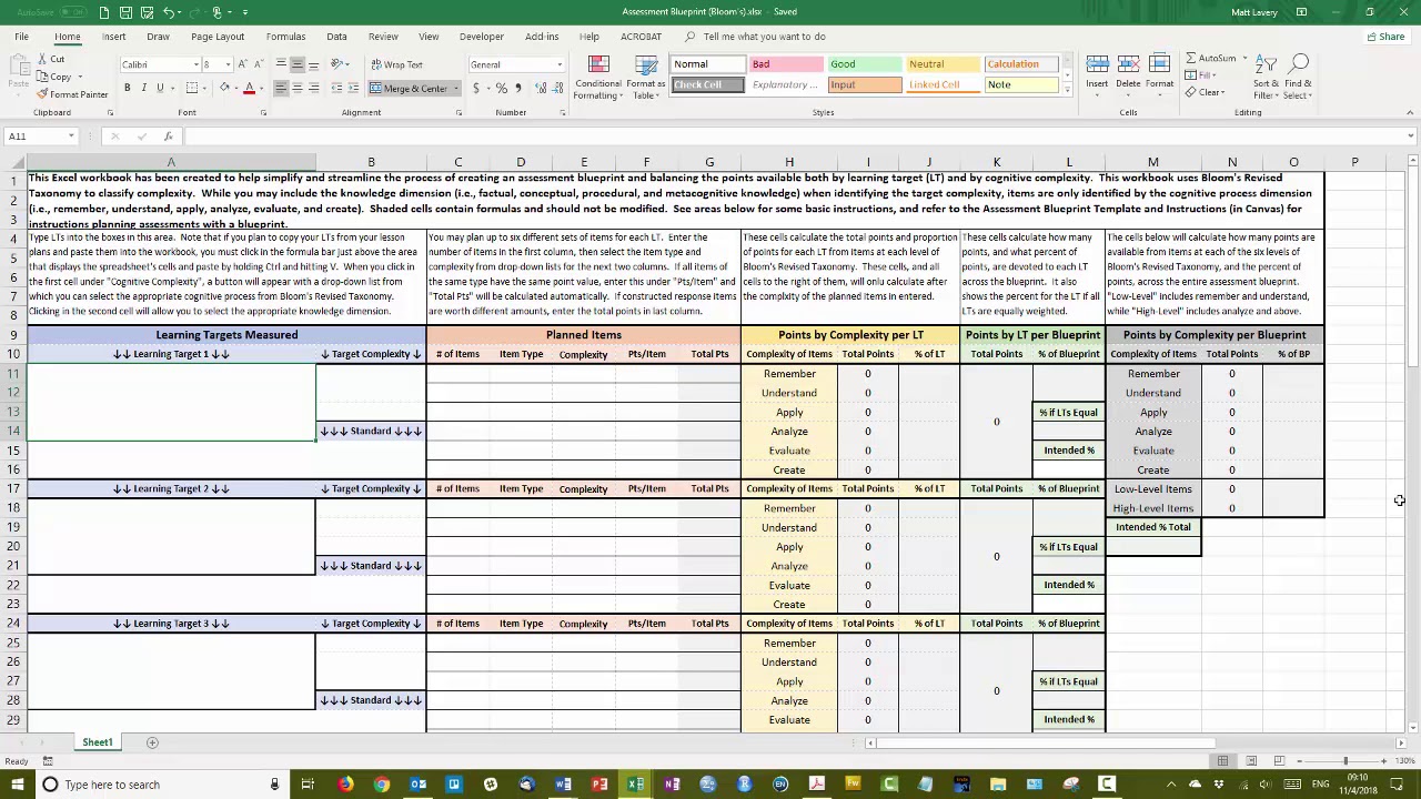 Blueprint Workbook Introduction
