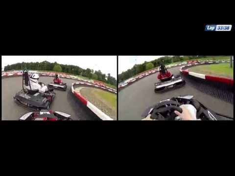 M.Schumacher Kart Center (two helmet cam with split screen) - Kart-Keket 25.5.2013