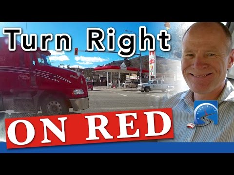 How to Turn Right At An Intersection On A Red Light