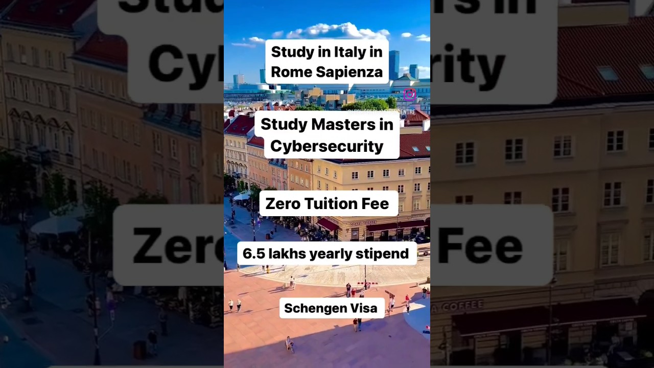 Study Masters in Cybersecurity in Italy. #studyabroad #hec #visa #iit #iim #cuet #cbse #neet #jee