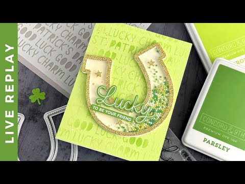 LIVE Replay: Lucky Horseshoe Shaker Card with Pretty Pink Posh