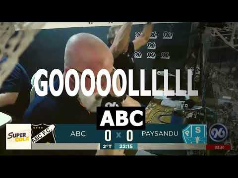 EMOÇÃO DO GOL DO ABC CONTRA PAYSANDU