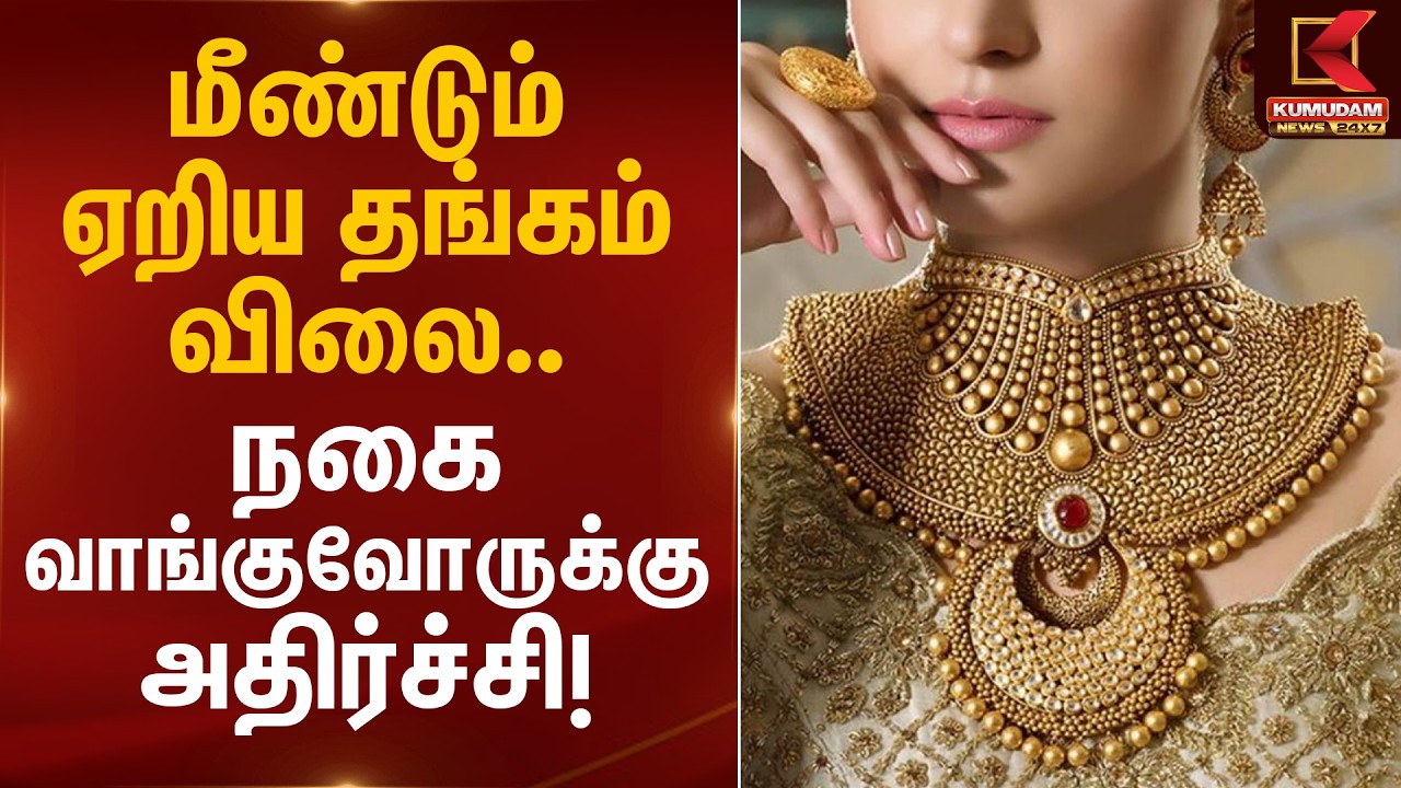 மீண்டும் ஏறிய தங்கம் விலை.. நகை வாங்குவோருக்கு அதிர்ச்சி! | Chennai Gold Rate Today | Kumudam News
