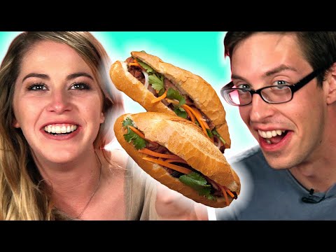 Americans Try Vietnamese Sandwiches Video