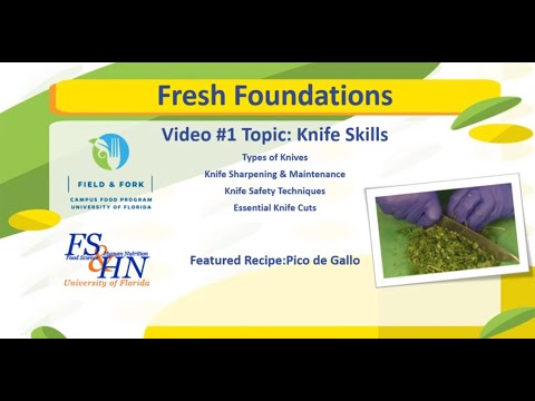 Fresh Foundations Episode 1: Knife Skills and Pico de Gallo salsa!