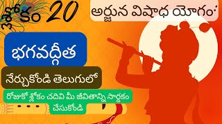 భగవద్గీత మొదటి అధ్యాయం శ్లోకం 20 || divine touch telugu || bhagavathgitha in telugu