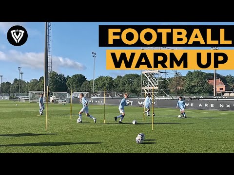 Football Warm-Up for 8–12 Players | U10–U14 Training | Ball Mastery, Passing & Coordination Drills