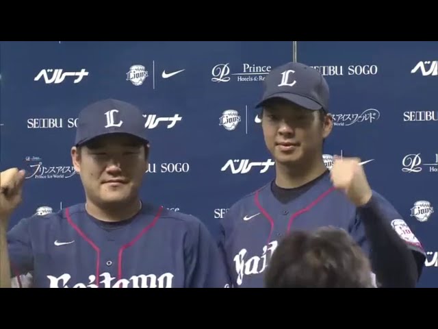 ライオンズ・十亀投手・中村選手ヒーローインタビュー 2015/7/4 L-M