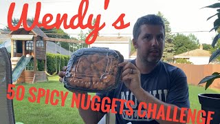 Wendy’s 50 Count Spicy Chicken Nuggets Challenge!!!