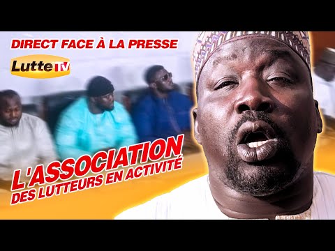 🔴Direct - Conférence de presse de l'association des lutteurs en activité...