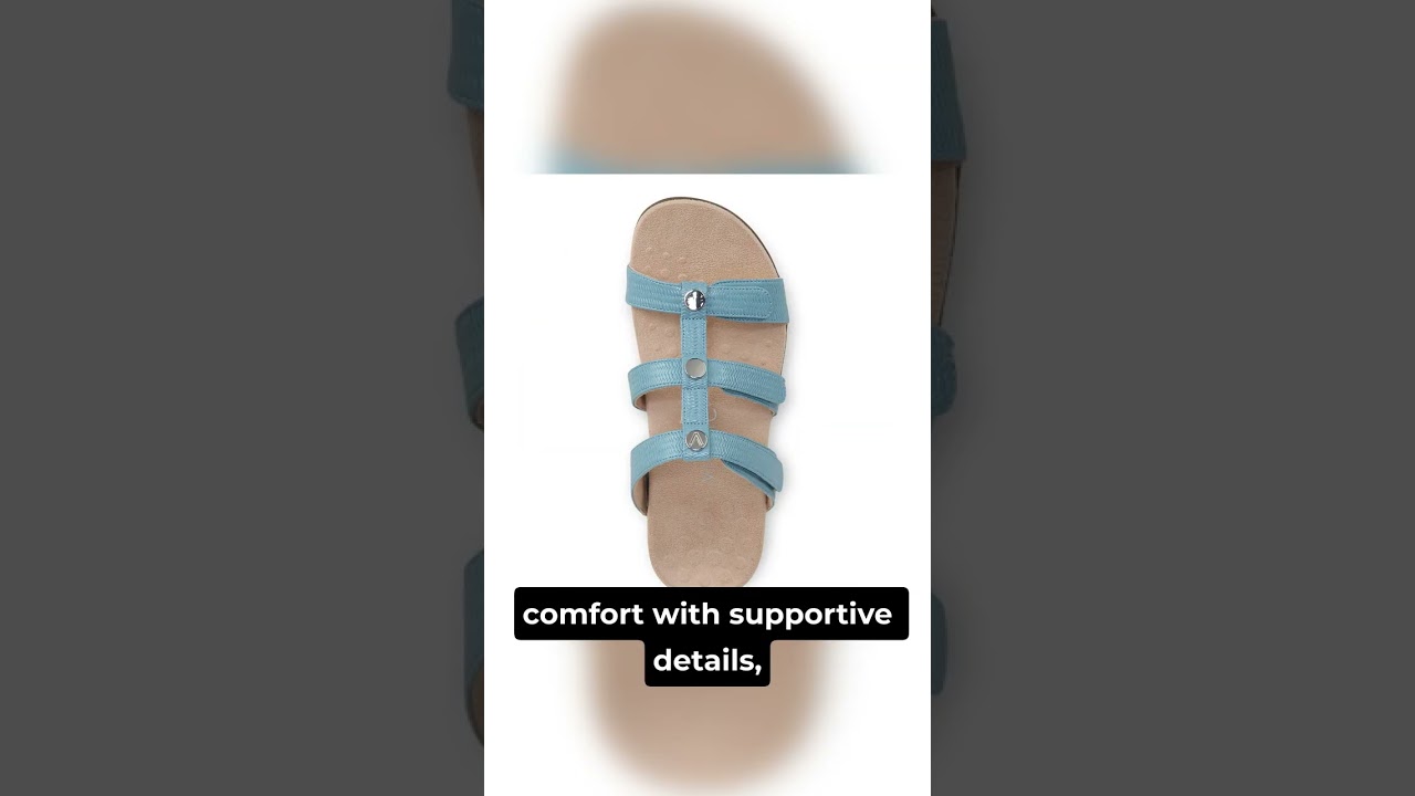 Watch Vionic Amber Pearl Slide Women's Supportive Slip-on Sandal video