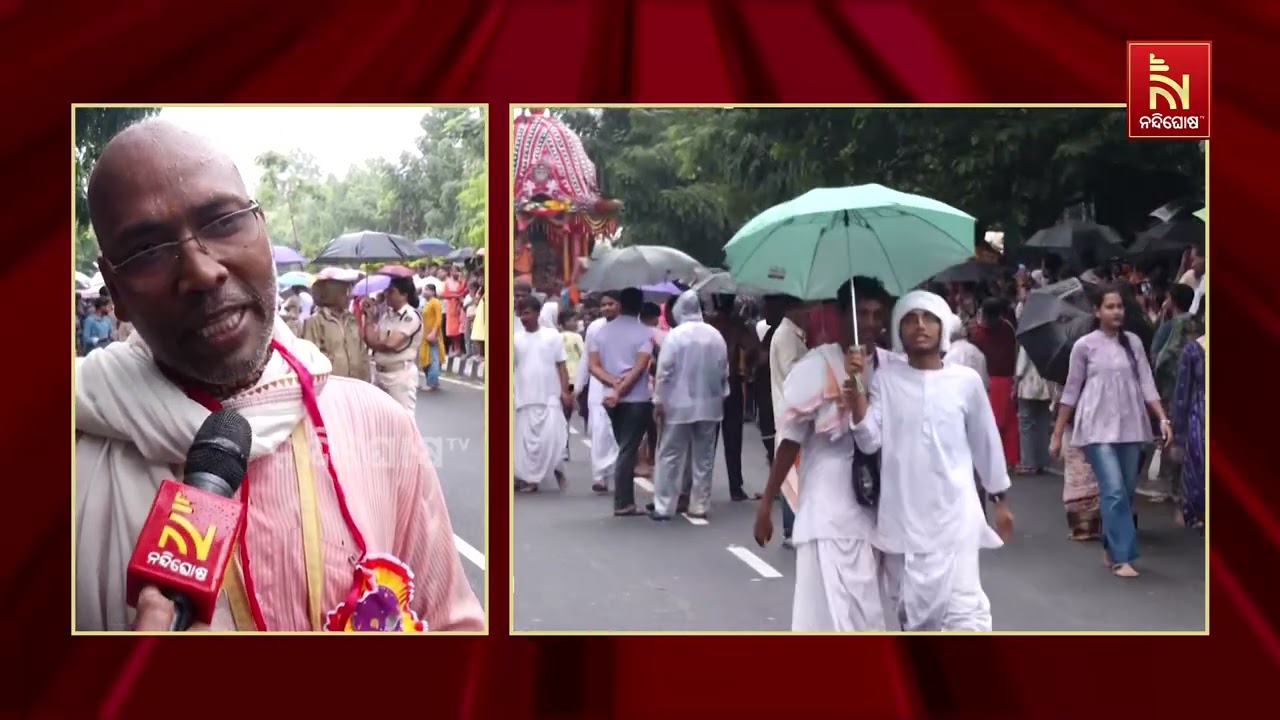ରାଜଧାନୀରେ ଇସ୍କନ ମନ୍ଦିରରେ ରଥଯାତ୍ରା | NandighoshaTV