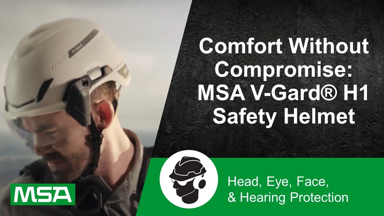 Vidéo Casque de sécurité et escalade MSA Trivent V-Gard H1 norme EN12492