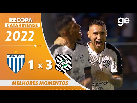 AVAÍ 1 X 3 FIGUEIRENSE | MELHORES MOMENTOS | FINAL DA RECOPA CATARINENSE | ge.globo
