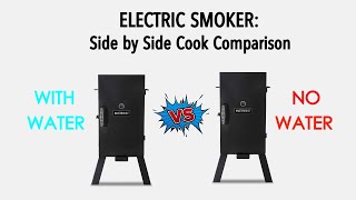 Why use a Water Pan? | Electric Smoker | Barbecue BBQ Cooking Smoker Experiment