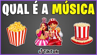 😱 Adivinhe a Música do TikTok com Emojis 🍿 #emillyvickof 