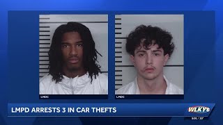 3 linked to hundreds of car thefts arrested in downtown Louisville after 'dramatic' chase
