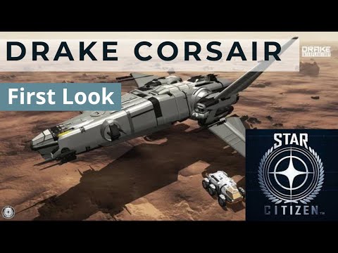 Star Citizen - PTU 3.17.4 - Drake Corsair first look and takeoff.