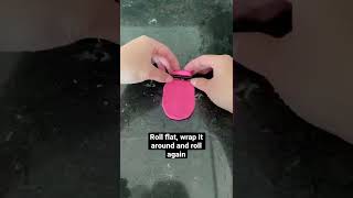This method for Play Doh popits works every time! Roll it as flat as you can around the pen #asmr