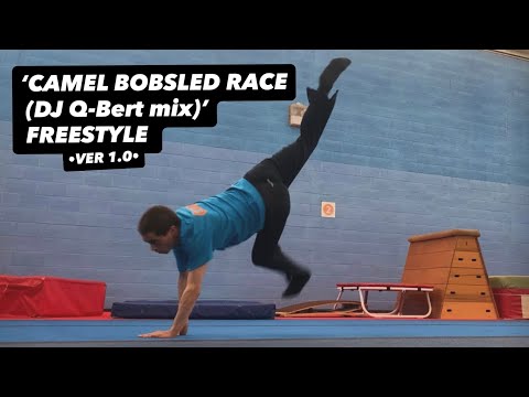 •ver1.0• DR BEAT x DJ SHADOW — “Camel Bobsled Race (Q-Bert mix)” toprock Bboy dance freestyle 🔊🎶😎👟🌊🌊