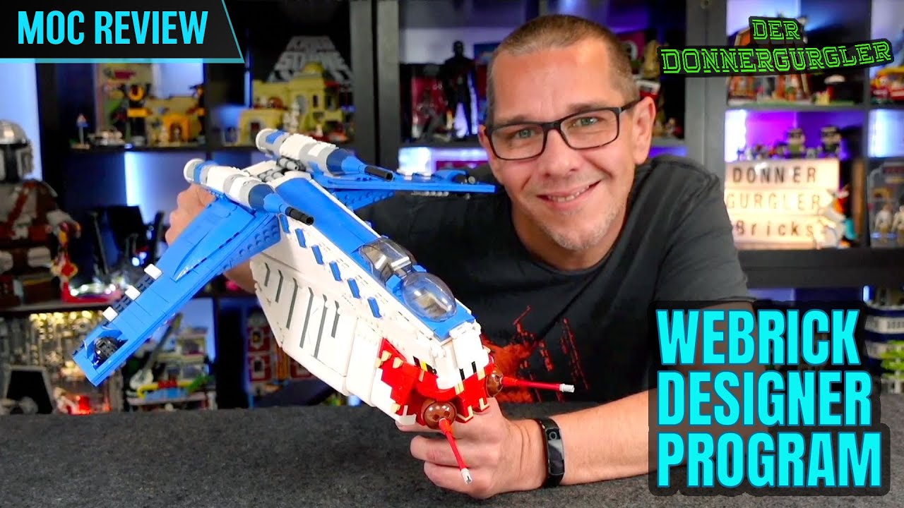 LAAT Republic Gunship von „the lego wolfpack“ - Was kann das  Webrick Designer Program? Star Wars
