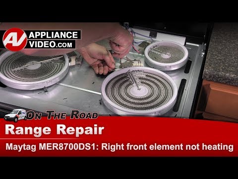 Maytag Stove Repair - Not Heating - Right Front Surface Element