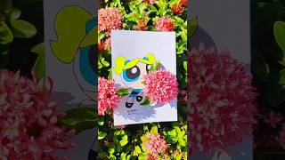 POWERPUFF GIRLS BUBBLES 🤗 #shorts #satisfying #powerpuffgirls #bubbles #artwork #popular #zhenhina
