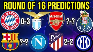 My Champions League Round of 16 second leg Predictions