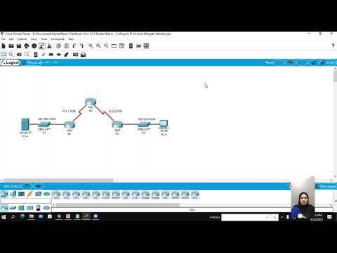 4.1.2.5 Packet Tracer - Configure IP ACLs to Mitigate Attacks