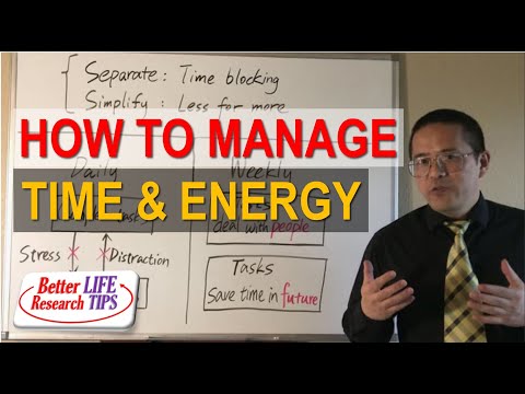023 Time Management and Energy Management | Time Blocking Needed On Daily and Weekly Schedule