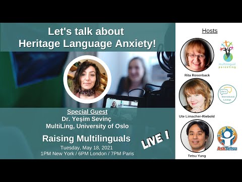 S22: Dr. Yeşim Sevinç - Let's talk about Heritage Language Anxiety!