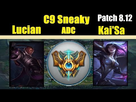 C9Sneaky | LUCIAN vs KAI`SA | LUCIAN Adc | Challenger Gameplay | Patch 8.12