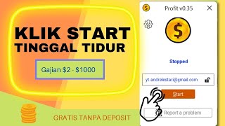 Hanya Klik Start Dibayar Dollar Gratis Tanpa Modal | Website Penghasil Uang 2022 Terbukti Membayar