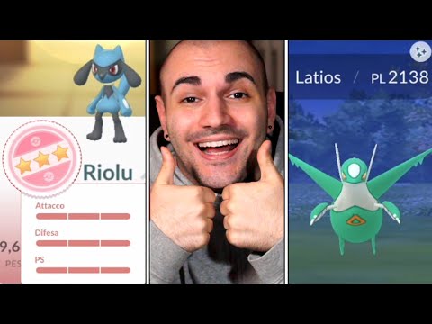 A caccia di LATIAS/LATIOS SHINY + RIOLU 100% [POKEMON GO ITA]