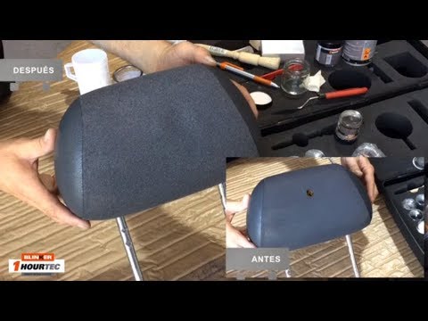 VIDEO    - Kit reparación de pieles, cueros y plásticos. Bases Líquidas