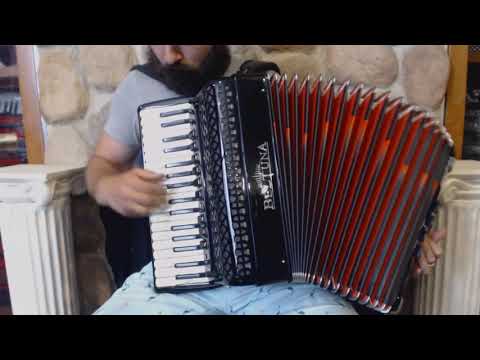 3454 - Black Beltuna Euro IV Piano Accordion LMMM 34 96 $3999