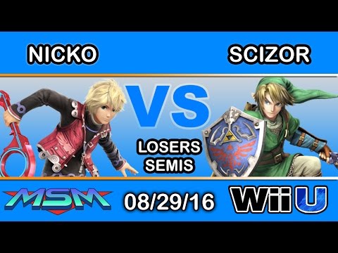 MSM 63 - 2Scoops | Nicko (Shulk) Vs. TiE | Scizor (Link) Losers Semis - Smash Wii U