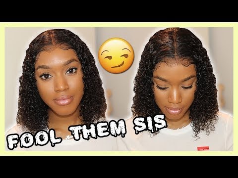 Clearance Sale!BOB 13x6 Lace Front Wig Deep Curly Brazilian Virgin Hair 10inch