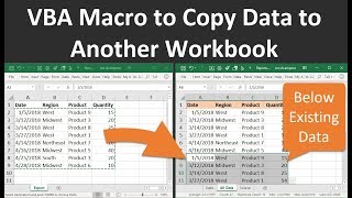 VBA Macro to Copy Data from Another Workbook in Excel